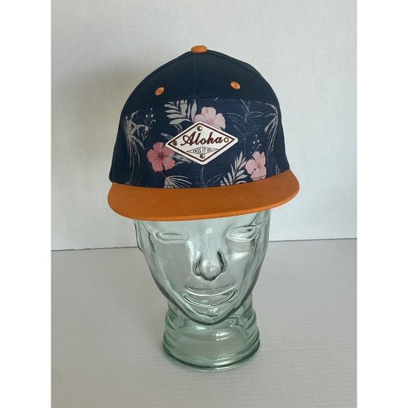 RARE Robin Ruth 'Aloha Pass It On' Snapback Baseball Cap Hawaii Trucker Hat - Picture 15 of 16